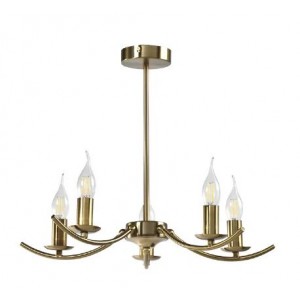 Brightstar CH396/5 Gold Metal Chandelier