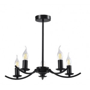 Brightstar CH395/5 Black Metal Chandelier