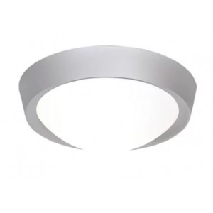 Bright Star Lighting CF099 SIL Silver Polycarbonate Base with Opal Polycarbonate Cover