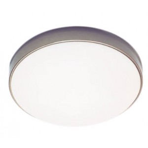 Bright Star Lighting CF3014SM SATIN Small Satin Chrome Base with White Glass