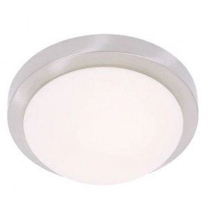 Bright Star Lighting CF1550 SMALL Satin Chrome Fitting with White Glass