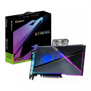 Gigabyte GeForce RTX 4080 Aorus XTREME WATERFORCE 16GB GDDR6X 256-Bit PCIe 4.0 Desktop Graphics Card
