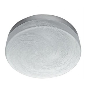 Bright Star Lighting CF380 SMALL Satin Chrome Fitting with Alabaster Glass and Bayonet Lock