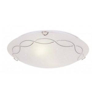 Bright Star Lighting CF3505 SM CHROME Small Frosted Patterned Speckled Glass Fitting