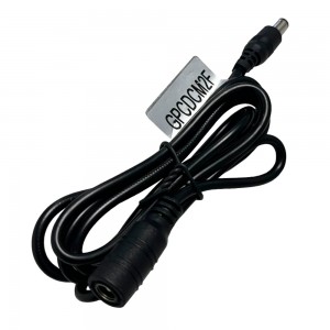 Gizzu DC 12V Male to Female 1.2M Power Cable – Black