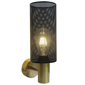 Brightstar WB415/1 BK/GD Metal Wall Bracket - Black and Gold