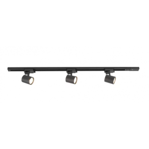 Brightstar S410/3 Black Aluminium Tracklight Blister Pack