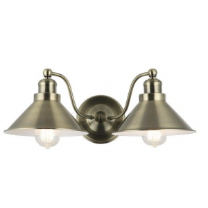 Brightstar WB397/2 ANTIQUE Metal Wall Bracket Antique Brass