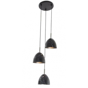 Brightstar PEN857/3 MARBLE Metal Pendant with Marble Finish and Polished Chrome