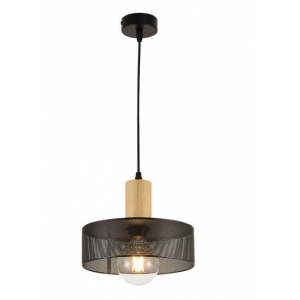 Brightstar PEN837 BLACK Metal and Wood Pendant
