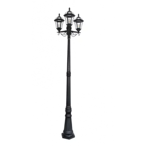 Brightstar LFL037 BLACK 6 Panel Polypropylene Base Standing Lantern
