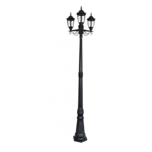 Brightstar LFL034 BLACK 6 Panel Polypropylene Base Standing Lantern
