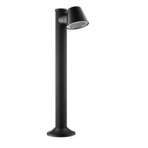 Brightstar LFL032 BLACK Plastic Bollard with Clear PC Cover IP54