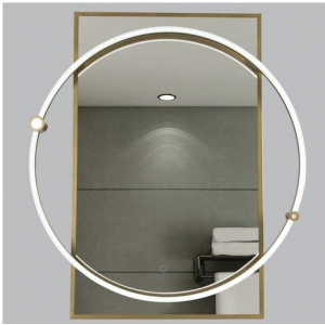 Brightstar ML063 BRASS 18W LED Rectangular Mirror Light