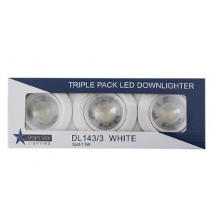 Brightstar DL143/3 Triple Pack LED Down Lights – Bright White Lighting Solution