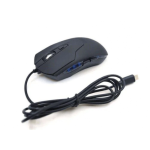 Tuff-Luv MF2314 Type-C Wired Mouse - Black - 1.5 Meter Cable
