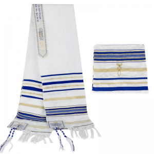 Religious Wear Messianic Tallit Prayer Shawl - 50x180cm (Multiple Colors) - Includes Bag