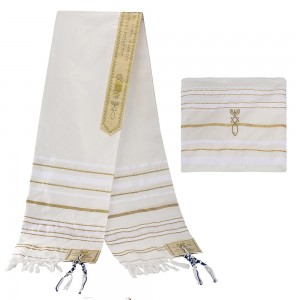 Religious Prayer Shawl - 50x180cm (Multiple Colors) - Includes Bag