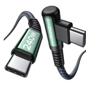 Peachz 240W Fast Charger USB C to USB C Cable 3 Meter