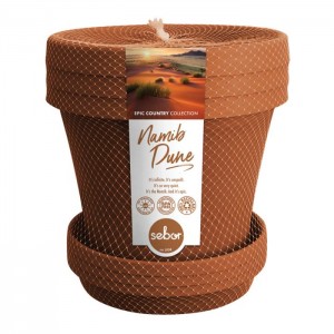 Sebor Super Pot &amp; Saucer Set 15cm Namib Dune 3 Pack