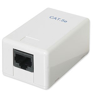 LINK CAT5E Single Wall Box (White)