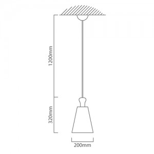 Ingrid Pendant 260mm Copper