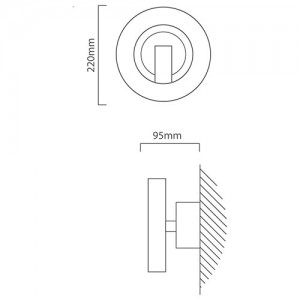 ***DISC***Naro Wall Light Orange