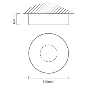 ***DISC***Disc C/Light 380mm Aluminium