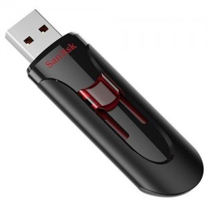 SanDisk Cruzer Glide SDCZ600-128G-G35 128GB USB 3.0 Pen Flash Drive Memory Drive-Black