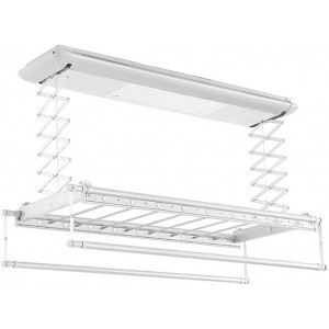 Smart Electric Drying Rack with Four Poles- Effortless Drying with Remote Control and LED Lighting