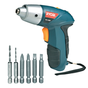 Ryobi Screwdriver 4.8v With 4 Bits + 2 Drill Bits 