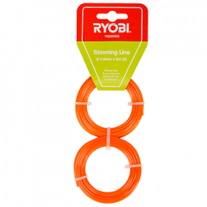 RYOBI TRIMMING LINE 2.0MMx8M (2) TWIN PACK 