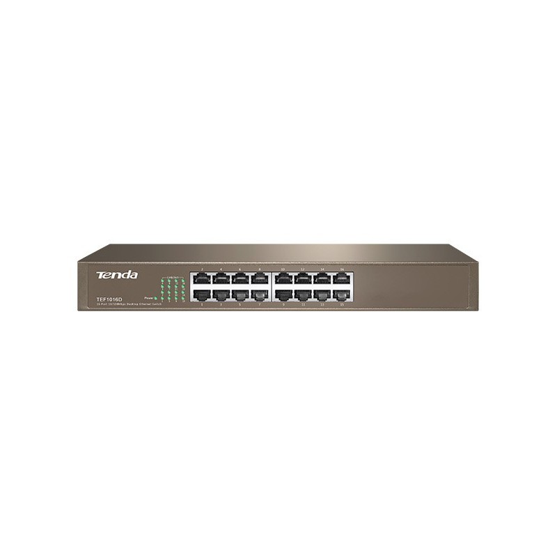 Tenda 16-Port Fast Ethernet Rack Mount Switch
