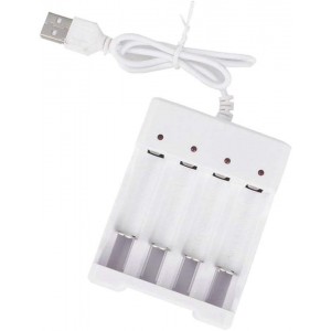 USB powered NIMH/NICD Battery Charger 4 x AA/AAA