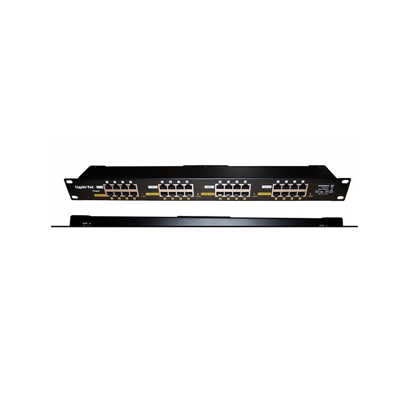 16 Port Gigabit Passive PoE Injector