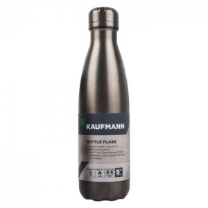 Kaufmann Stainless Steel Flask Bottle - Grey - 500ml