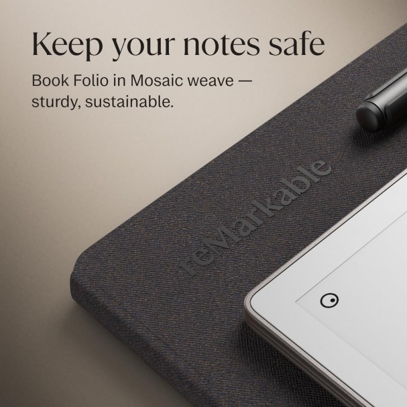 reMarkable Paper Pro- Basalt Folio: 11.8 Color Tablet with Paper