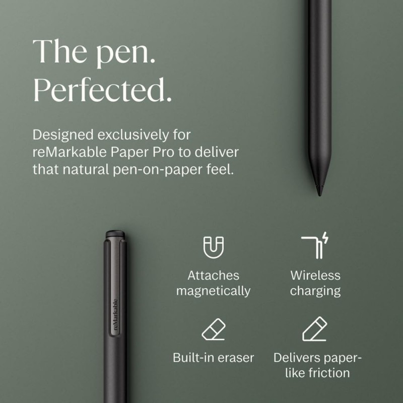 reMarkable Paper Pro- Basalt Folio: 11.8 Color Tablet with Paper