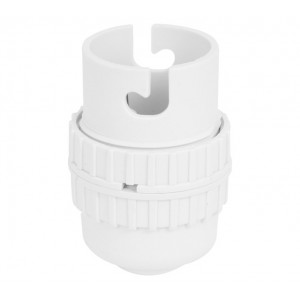 B22 White Lamp Holder Premium 10mm Socket for Bright Lighting