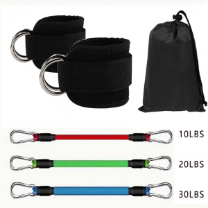 Set of 2 Comfortable Ankle Straps for Cable Machines Versatile Fitness Cuffs for Home &amp; Gym Workouts