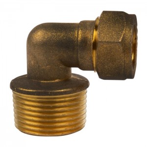 Compression Brass Elbow 90D CXMI 15mmx3/4 SABS