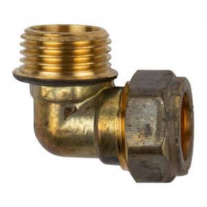 Compression Brass Elbow 90D CXMI 15mmx1/2 SABS