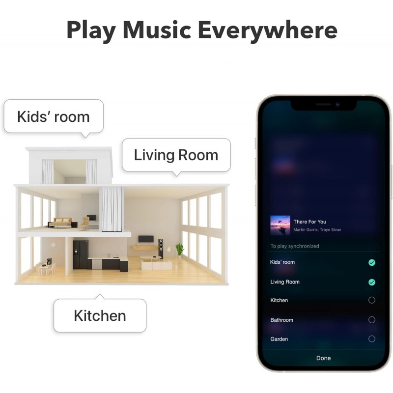WiiM Mini AirPlay2 Wireless Audio Streamer | Multiroom Stereo &amp