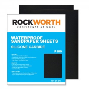 Rockworth Water Paper Sheets - P180 (50 Pack)