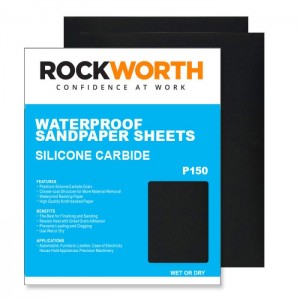 Rockworth Water Paper Sheets - P150 (50 Pack)