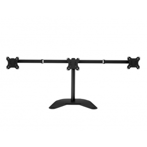 Tuff-Luv 3 Screen Monitor Arm Desk Stand - Black (24 Kg Max Load)