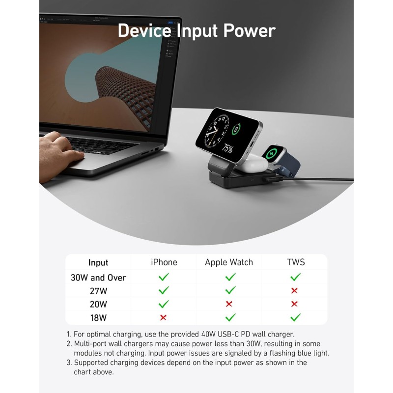Anker MagGo 3-in-1 iPhone 16 Charging Station - GeeWiz