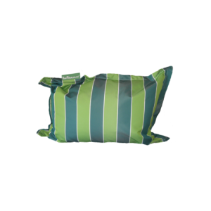 PoolPillow Green White Stripe Standard Complete Pillow