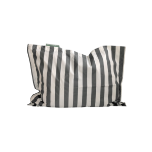 PoolPillow Grey White Stripe Standard Complete Pillow