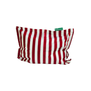 PoolPillow Red White Stripe Standard Complete Pillow